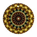 Pattern Abstract Background Art Round Ornament (Two Sides) Back