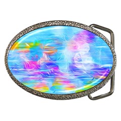 Background Drips Fluid Colorful Belt Buckles