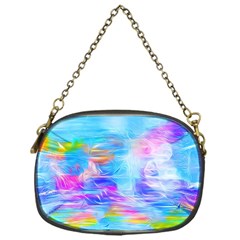 Background Drips Fluid Colorful Chain Purse (One Side)