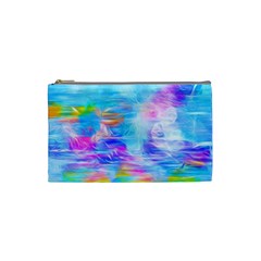 Background Drips Fluid Colorful Cosmetic Bag (Small)