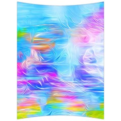 Background Drips Fluid Colorful Back Support Cushion