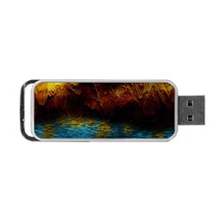 Background Cave Art Abstract Portable Usb Flash (two Sides) by Sapixe