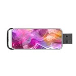 Background Art Abstract Watercolor Portable USB Flash (Two Sides) Back