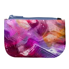 Background Art Abstract Watercolor Large Coin Purse