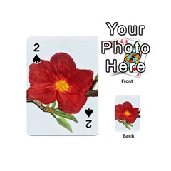 Deep Plumb Blossom Playing Cards 54 (mini) by lwdstudio