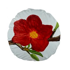 Deep Plumb Blossom Standard 15  Premium Round Cushions by lwdstudio
