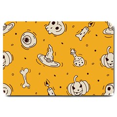 Funny Halloween Party Pattern Large Doormat 