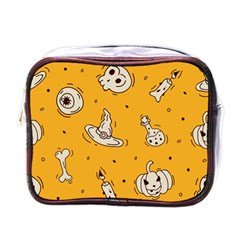 Funny Halloween Party Pattern Mini Toiletries Bag (one Side) by HalloweenParty