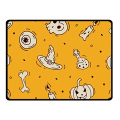 Funny Halloween Party Pattern Fleece Blanket (small) by HalloweenParty