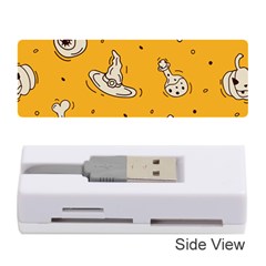 Funny Halloween Party Pattern Memory Card Reader (stick) by HalloweenParty