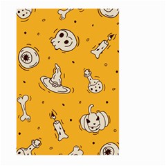 Funny Halloween Party Pattern Large Garden Flag (two Sides) by HalloweenParty