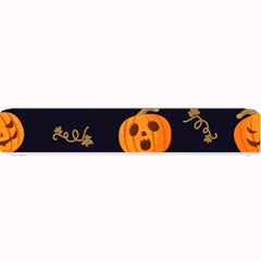 Funny Scary Black Orange Halloween Pumpkins Pattern Small Bar Mats