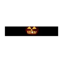 Funny Spooky Scary Halloween Pumpkin Jack O Lantern Flano Scarf (mini) by HalloweenParty