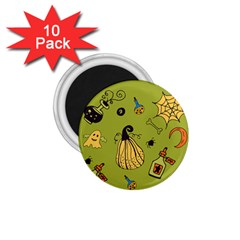 Funny Scary Spooky Halloween Party Design 1 75  Magnets (10 Pack)  by HalloweenParty