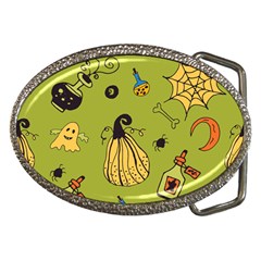 Funny Scary Spooky Halloween Party Design Belt Buckles by HalloweenParty