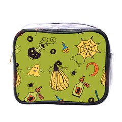 Funny Scary Spooky Halloween Party Design Mini Toiletries Bag (one Side) by HalloweenParty