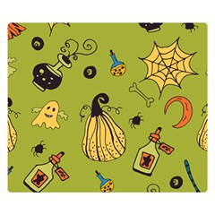 Funny Scary Spooky Halloween Party Design Double Sided Flano Blanket (small) 