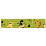 Funny Scary Spooky Halloween Party Design Small Flano Scarf Back