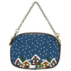 Winter Idyll Chain Purse (one Side) by Valentinaart