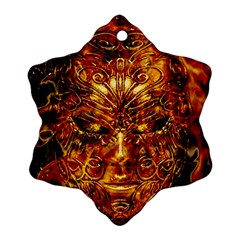 Vulcano Poster Artwork Ornament (snowflake) by dflcprintsclothing