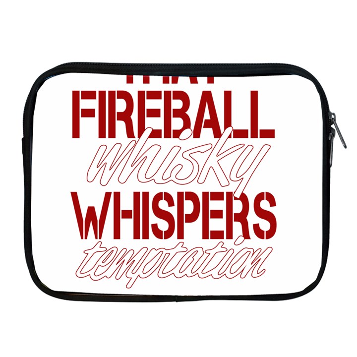 Fireball Whiskey Shirt Solid Letters 2016 Apple iPad 2/3/4 Zipper Cases