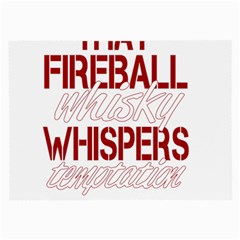 Fireball Whiskey Shirt Solid Letters 2016 Large Glasses Cloth (2-side)