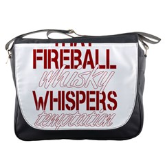 Fireball Whiskey Shirt Solid Letters 2016 Messenger Bag by crcustomgifts