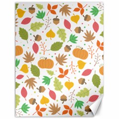 Thanksgiving Pattern Canvas 12  X 16  by Valentinaart