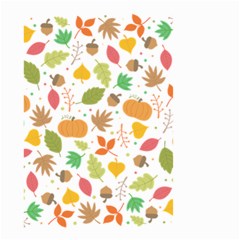 Thanksgiving Pattern Small Garden Flag (two Sides) by Valentinaart