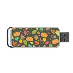 Thanksgiving Pattern Portable Usb Flash (two Sides) by Valentinaart