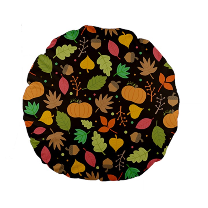 Thanksgiving pattern Standard 15  Premium Round Cushions