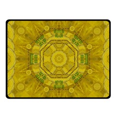 Sunshine Feathers And Fauna Ornate Fleece Blanket (small) by pepitasart
