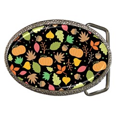 Thanksgiving Pattern Belt Buckles