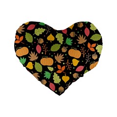 Thanksgiving Pattern Standard 16  Premium Heart Shape Cushions