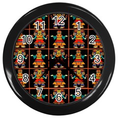 Egyptian Wall Clock (black) by ArtworkByPatrick