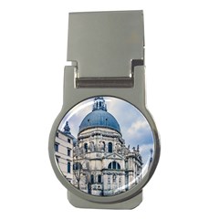 Santa Maria Della Salute Church, Venice, Italy Money Clips (round)  by dflcprintsclothing