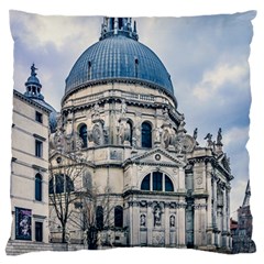 Santa Maria Della Salute Church, Venice, Italy Large Cushion Case (two Sides) by dflcprintsclothing