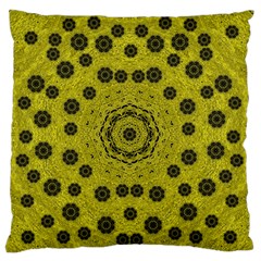 Gold For Golden People And Flowers Standard Flano Cushion Case (one Side) by pepitasart