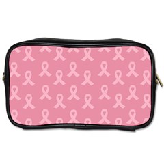 Pink Ribbon - Breast Cancer Awareness Month Toiletries Bag (two Sides) by Valentinaart