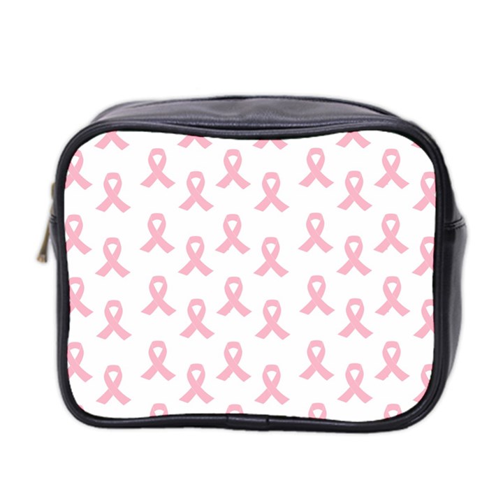 Pink Ribbon - breast cancer awareness month Mini Toiletries Bag (Two Sides)
