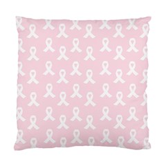 Pink Ribbon - Breast Cancer Awareness Month Standard Cushion Case (one Side) by Valentinaart