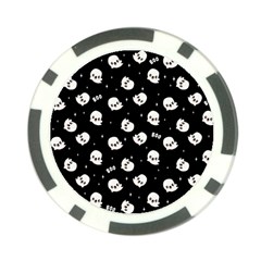 Cute Kawaii Ghost Pattern Poker Chip Card Guard (10 Pack) by Valentinaart
