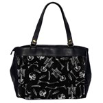 Human skeleton pattern - Halloween  Oversize Office Handbag (2 Sides) Back