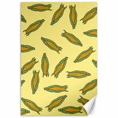 Corn Pattern Canvas 24  X 36  by Valentinaart