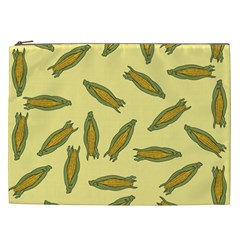 Corn Pattern Cosmetic Bag (xxl) by Valentinaart