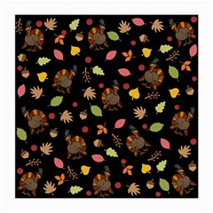 Thanksgiving Turkey Pattern Medium Glasses Cloth by Valentinaart