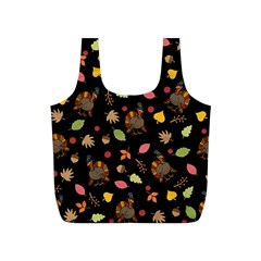 Thanksgiving Turkey Pattern Full Print Recycle Bag (s) by Valentinaart