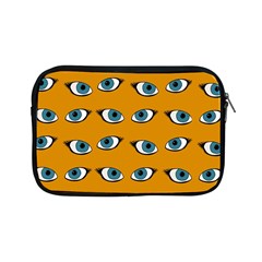 Blue Eyes Pattern Apple Ipad Mini Zipper Cases by Valentinaart