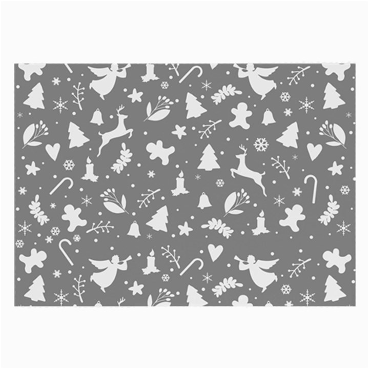 Christmas pattern Large Glasses Cloth (2-Side)