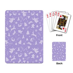 Christmas Pattern Playing Cards Single Design by Valentinaart